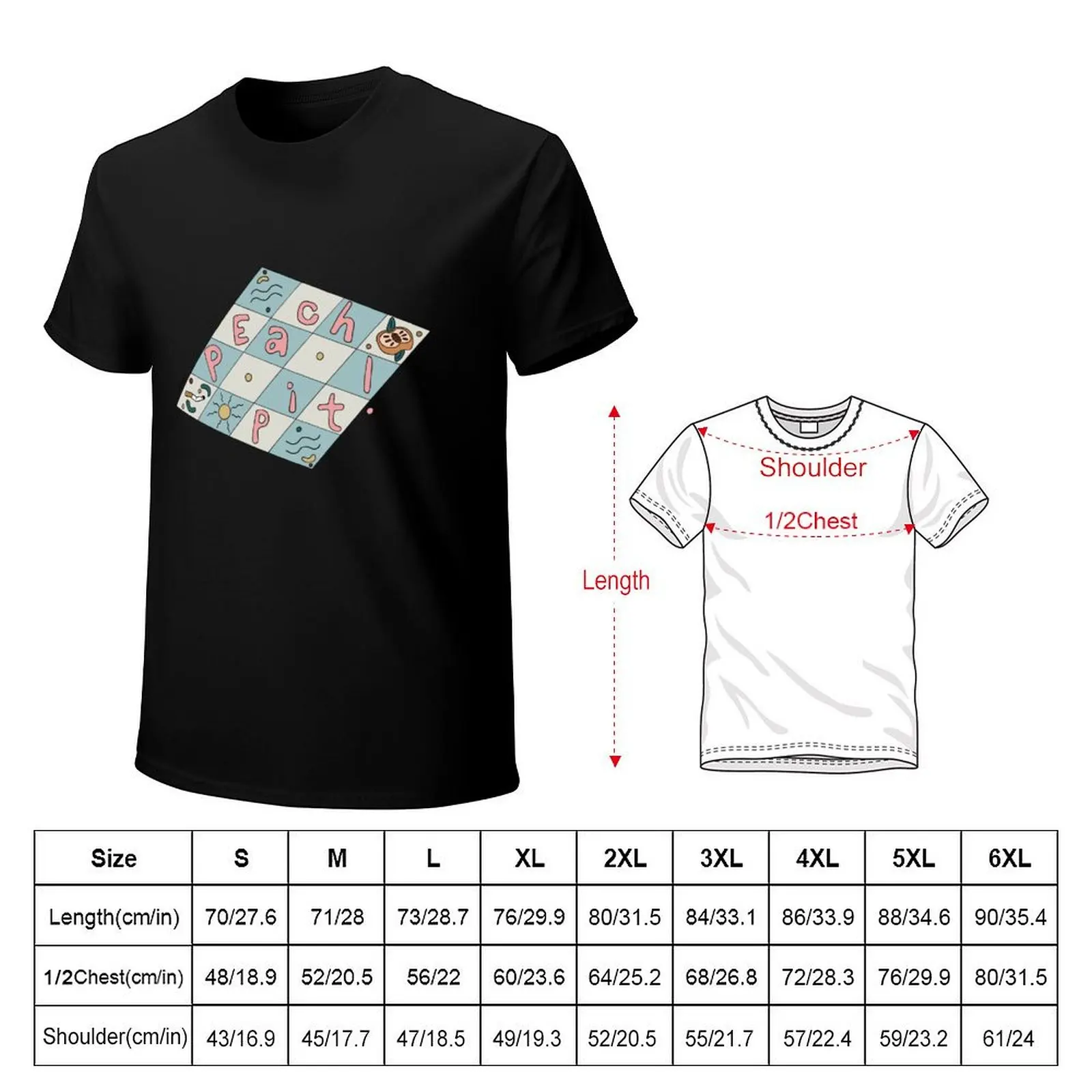ORIGINAL: PEACH PIT FAN ART (YAYF) T-Shirt Basic Solid Tee for Daily Use
