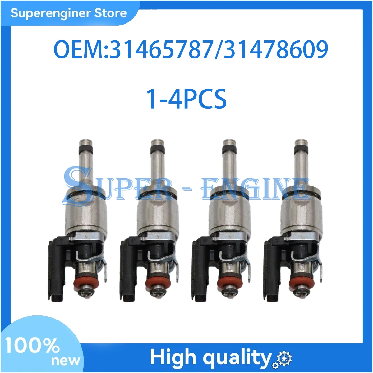 

1-4PCS Higher quality Fuel Injector 31465787 31478609 For Volvo S60 S90 V60 V90 XC90 2.0L L4 31465786 31478608 31465787 31336653