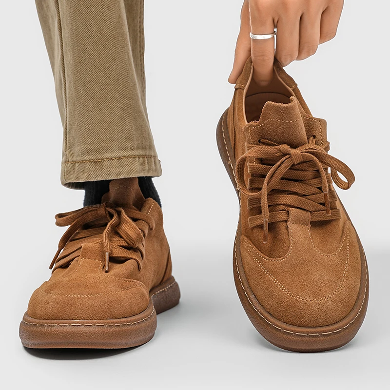 

DIMANYU Men's Retro German Style Sneakers 2026 Spring New Casual Shoes Men Lace-up Retro Sneakers For Men