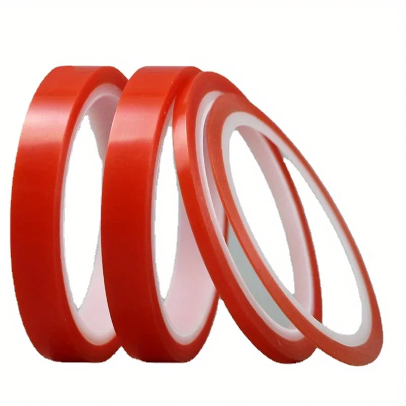 High Strength PET Double Sided Adhesive Tape for Phone LCD Screen Repair, No Residue, 2 Rolls (3mm-15mm x 196.85in)