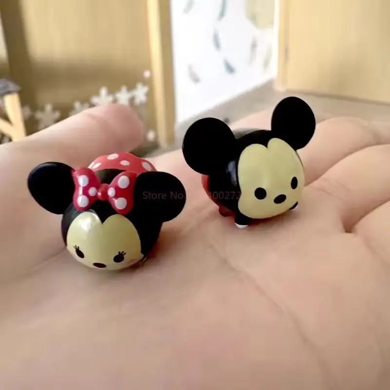 14pcs Disney Tsum Mini Bean Figure Kawaii Rebelle Doll Bulk Cute Figures Mickey Minnie Series Cartoon Doll For Children Toy Gift