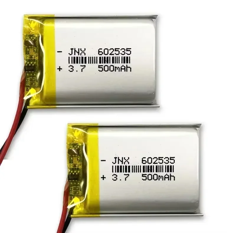 HighQuality Mini 602535 Li-Po Lithium Ion Polymer Battery3.7V 500mAh Rechargeable for DVD MP4 GPS Bluetooth Speaker Camera Watch