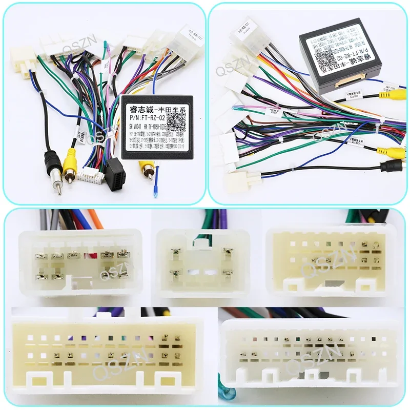 Canbus Box FT-RZ-01 FT-RZ-02  For Toyota corolla/Camry/CHR /RAV4/ LAND CRUISER With Wiring Harness Power Cable Android Car radio
