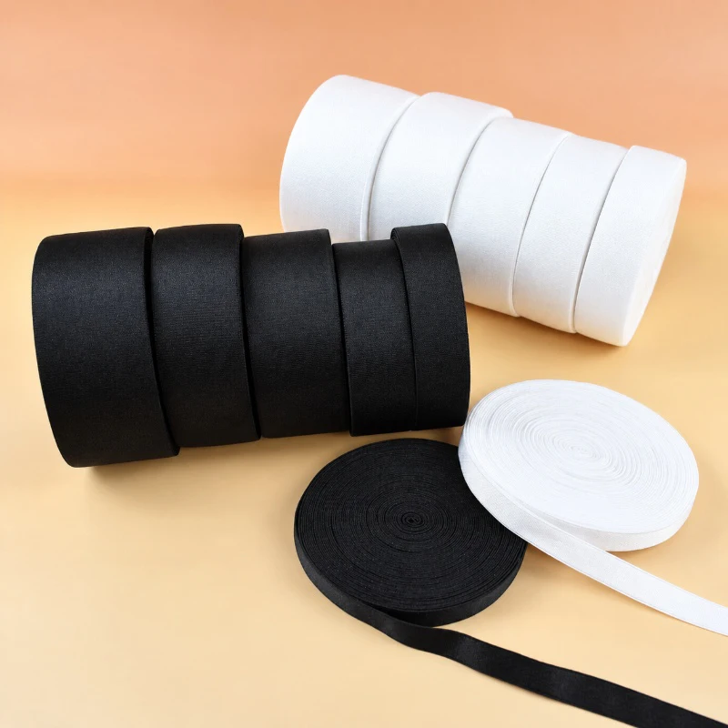 5/10Meters Black/White Elastic Bands 10-50mm Sewing Rubber Band for Bra Underwear Strap Hairband Bungee Cord Stretchable Ribbon