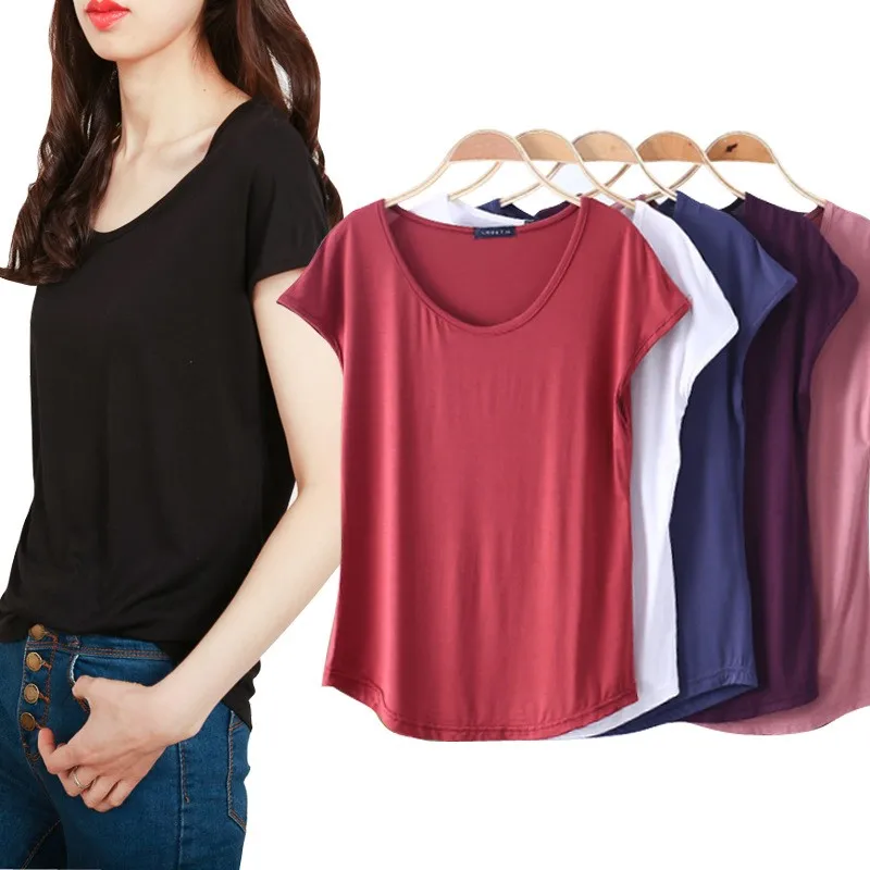 モディ モダル スウェル ラウンド ネ ティルト レディース サマー ニュー スレ ベース イルト スリム フィット トップ トレンディ 韓国バージョン ベース ティー