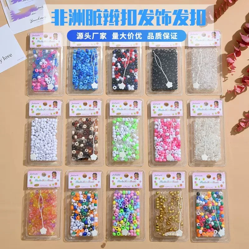 

30pcs 4mm Multi Color Round Wooden Hair Beads for African Braids Cuff Accessories Beads For Sale Hair Beads wholesale mix color