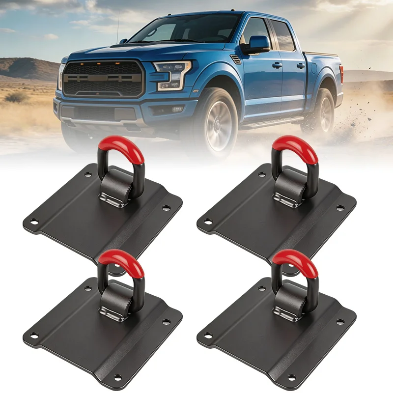 4 Pack Tie Down Anchors for Ford F150 Raptor 2015-2026 F250 F350 F450 F550 2017-2026 Truck Bed Tie Downs Car Accessories