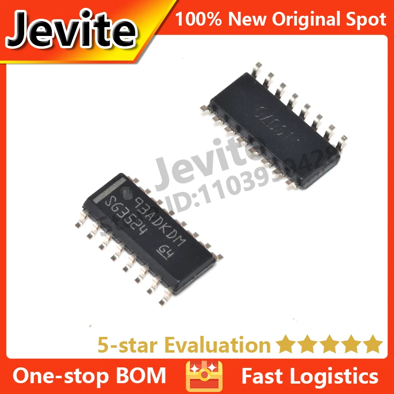 

Jevite 100% New Original electronics Controller IC 10-50 units/lote SG3524DR SOIC-16 8V~40V