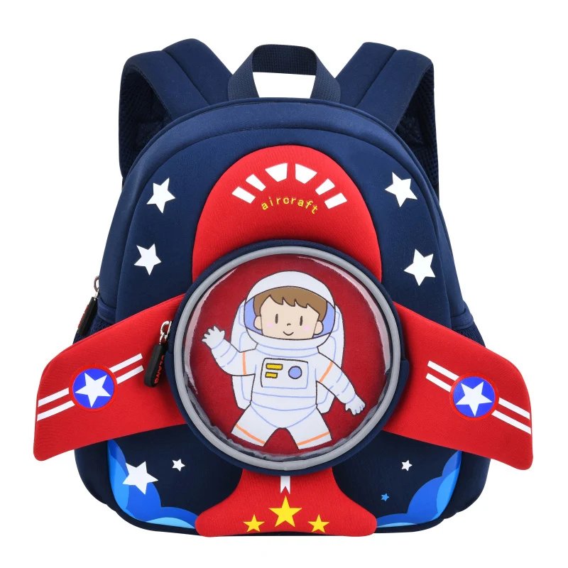 3D Cartoon Plane Toddler Kids School Backpacks for Boys Fashion Children Bags Girls Kindergarten Aircraft Bag Mochila Infantil