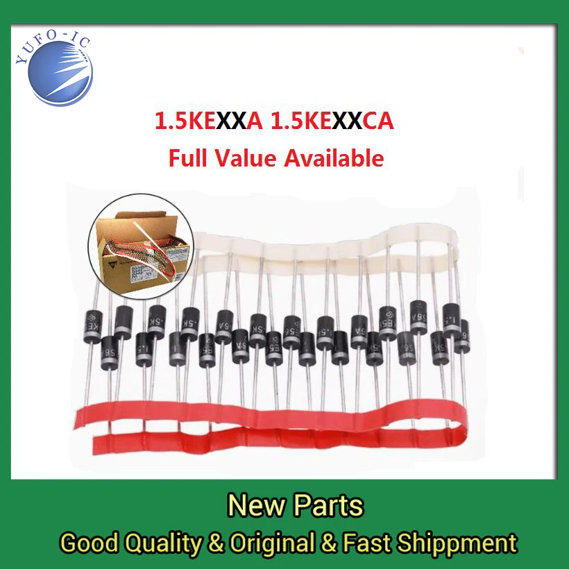 20PCS 1.5KE75A 33A 36A 39A 51A 75A TVS Diode 1.5KE33A 1.5KE36A 1.5KE39A 1.5KE51A