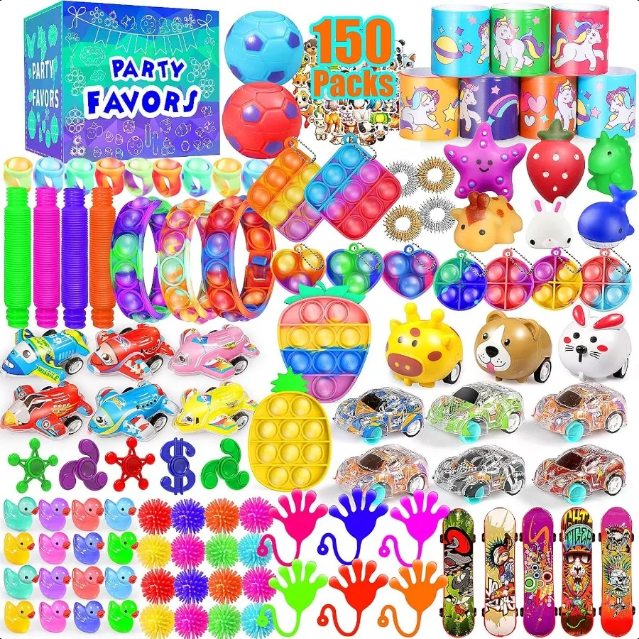 

Party Favors for 812 48 150Pack Fidget Toys Bulk Treasure Box Toys for Classroom Stocking Stuffers Goodie Bags Classroom Prizes