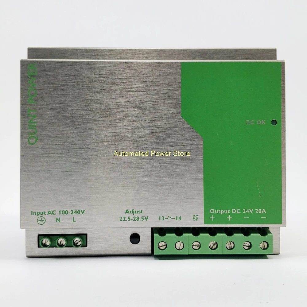 2938620 QUINT-PS-100-240AC/24DC/20 QUINT POWER 24VDC/20A Switching Power Supply