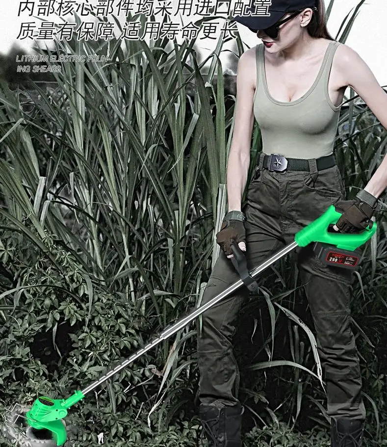 Electric mower Hand held wireless charging lawn mower Garden lawn home mower Electric lithium lawn mower