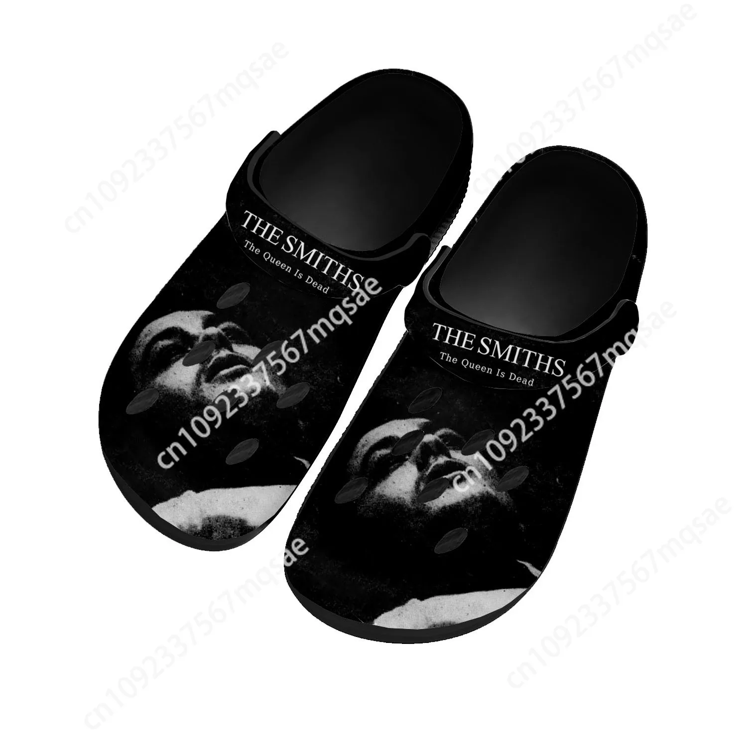 

The Smiths Rock Band Home Clogs Custom Water Shoes Mens Womens Teenager Shoe Garden Clog Breathable Beach Hole Slippers Black