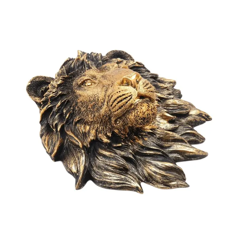 [NEWA64Z!】 1Pcs Animal Head Wall Decor Wall Decor Wall Statue Home Decor Creative Simulation Statue