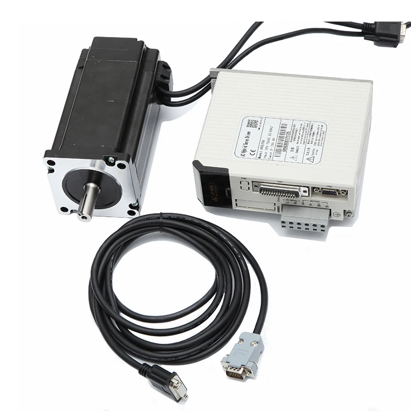 Hybrid Nema 34 DC Servo Stepper Motor 85kg.cm Closed Loop with HSS758 Stepper Motor Driver 34mm Shaft