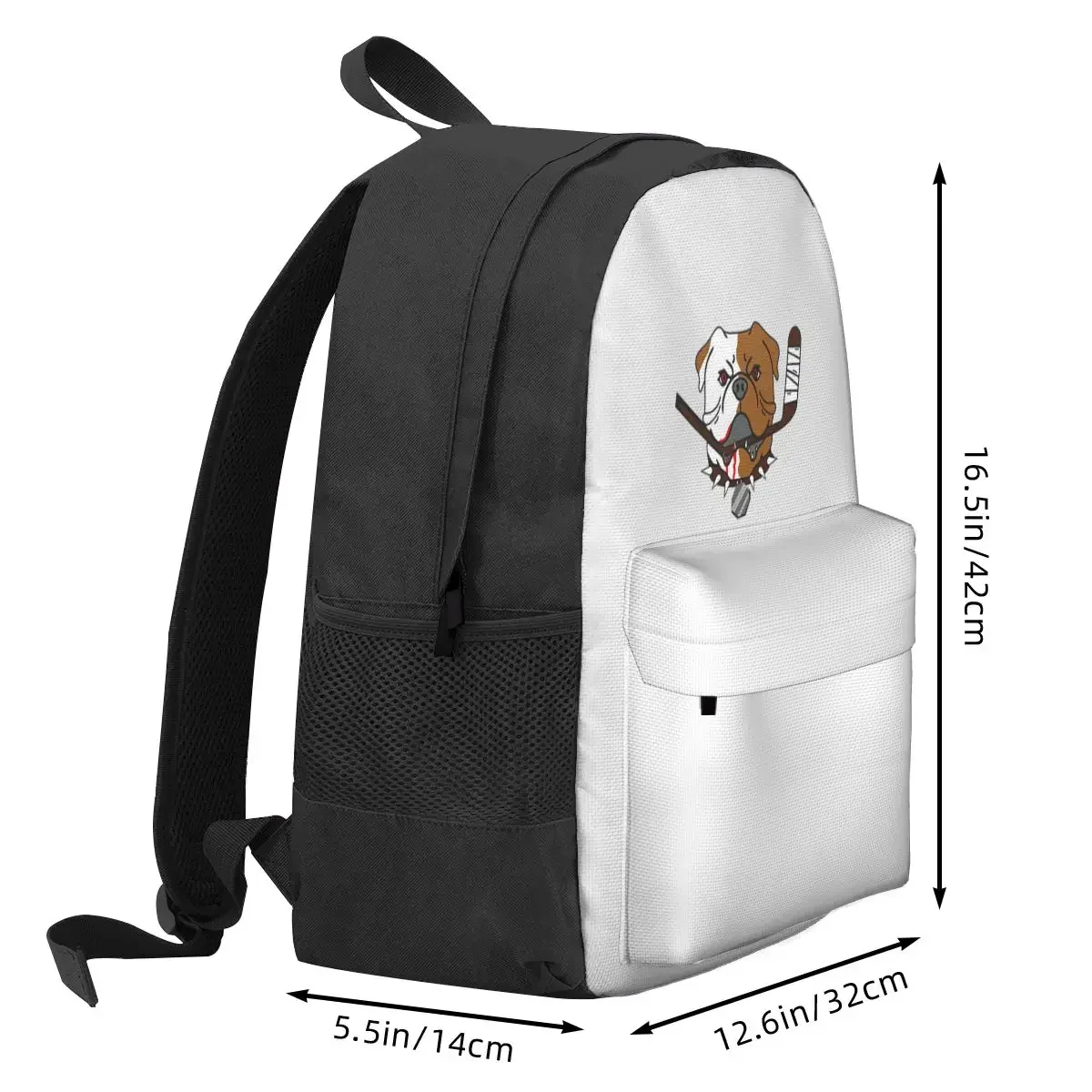 SHORESY Sudbury Bulldogs Logo Backpack Student BookBag Kids School Bag Laptop Shoulder Bags for Boys Girls