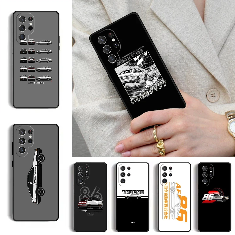 Intial D AE86 Phone Case for Samsung Galaxy S26 S25 Ultra S24 S23 S22 S21 Plus Note 10 Bumper Cover