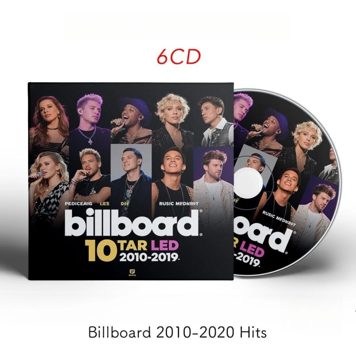 

CD с хитами поп-музыки Billboard 2010-2020, коллекция культовых поп-песен из топ-таблиц Billboard, физический диск, только CD.