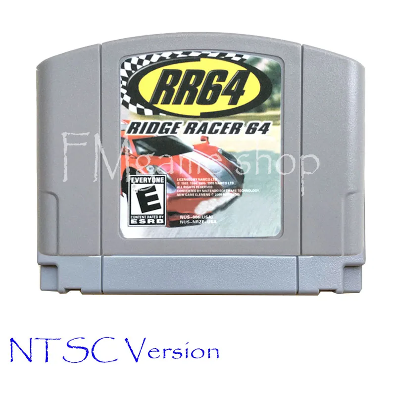 USA Version Ridge Racer for 64 Bit Video Game Console Cartridge