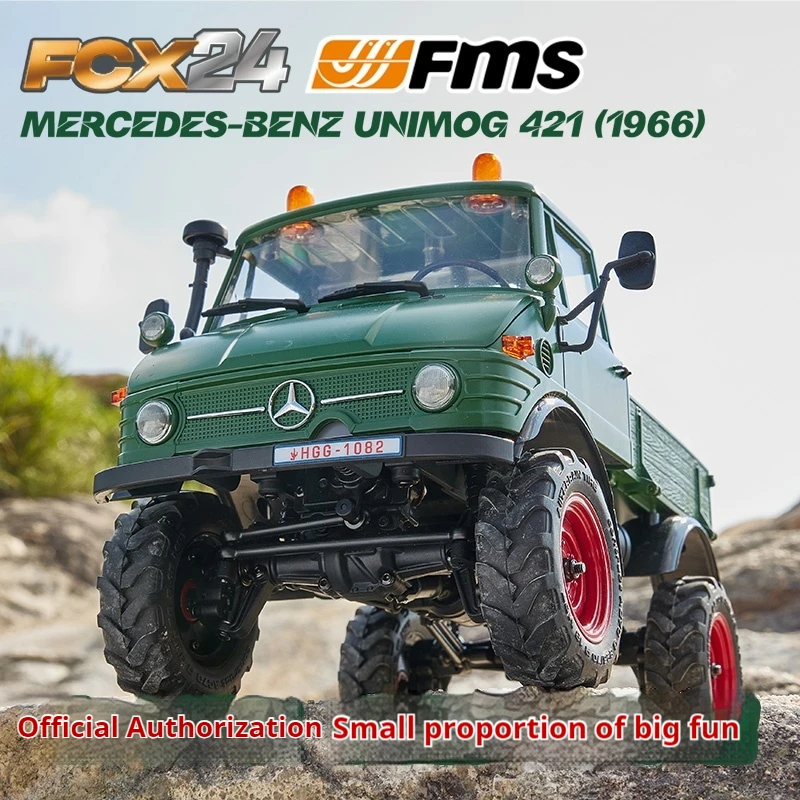 FMS 1/24 مقياس Unimog FCX سلسلة على الطرق الوعرة RC سيارة-محرك رباعي الكهربائية التحكم عن بعد تسلق محاكاة لعبة مجسمة #1