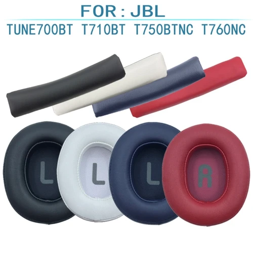Imagen 1 del producto Almohadillas de esponja de repuesto para JBL TUNE 700BT 700BTNC 750BTNC, almohadillas para auriculares, manguitos para la cabeza