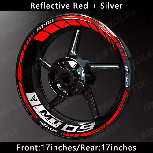 AnoleStix Reflective Motorcycle Wheel Sticker Hub Decal Rim Stripe Tape For YAMAHA MT-09 MT09 - Image 28