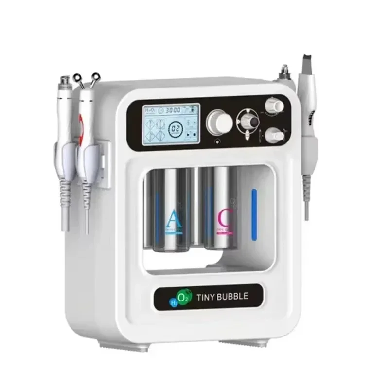 Hot Selling Multi-functional 4 in 1 High Quality H2O2 Hydro Dermabrasion Facial Peel Machine for Spa/Deep Cleaning Oxygen Bubble