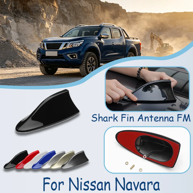 For Nissan Navara Shark Fin Antenna, FM Signal Booster, Waterproof Radio Antenna, FM/AM Super Aerials shark fin antenna