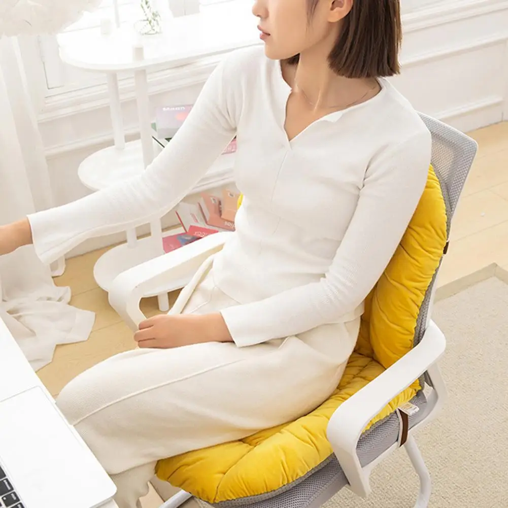 Chair Cushion PP Cotton Thickened Rocking Seat Cushion With Removable Cover Waist High Elastic Office Chair Cushion