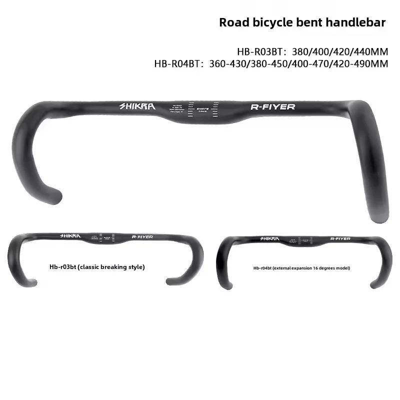 

380/400/420/440mm Gravel Handlebar Road Bike Handlebar 31.8mm Ultralight Aluminum Alloy Flared Bent Handlebar Bike Accessories