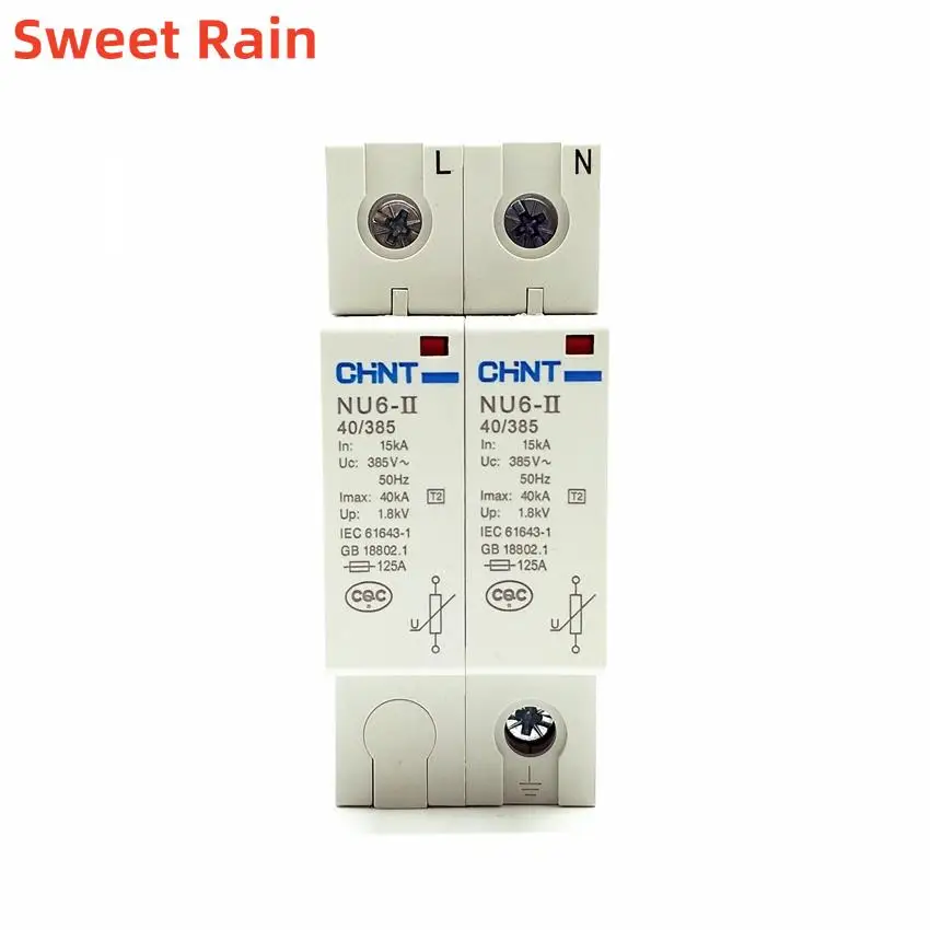 

CHINT NU6-II 2P 15-40KA 275 В Низковольтный ограничитель перенапряжения NU6-II 2P 15-40KA 385 В Сетевой фильтр