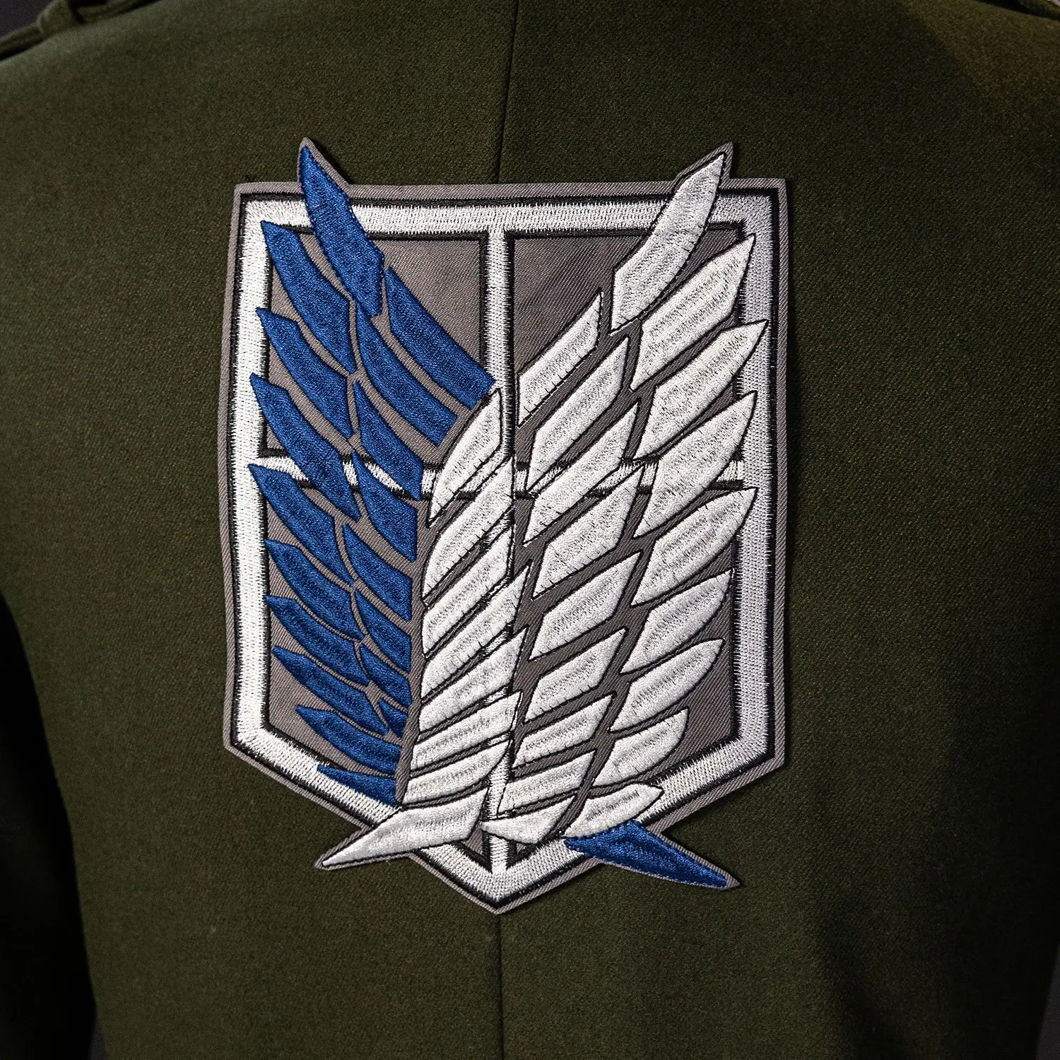 [Olmee] متوفر في المخزون ميكاسا أرمين بيك ليفي إرين أزياء تنكرية AOT Survey Corp بدلة الجيش معطف موحد تيتان الموسم النهائي النهاية