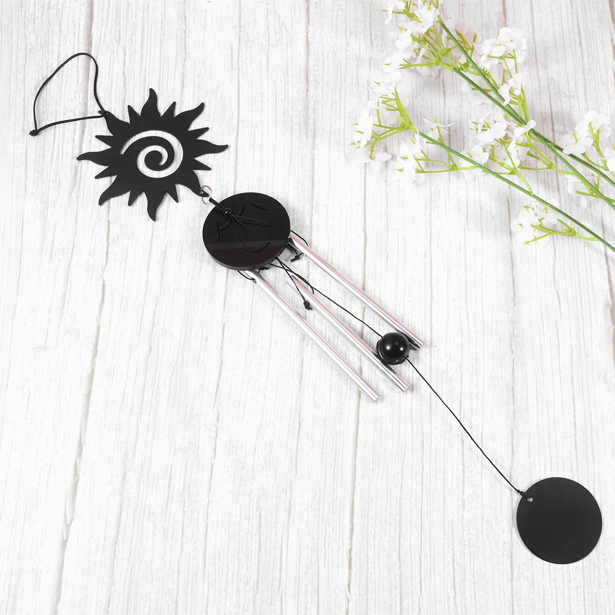 

Metal Chime Hanging Decoration Outdoor Garden Lawn Patio Courtyard Home Indoor Sun Design Aluminum Tube Aeolian Bells Musical