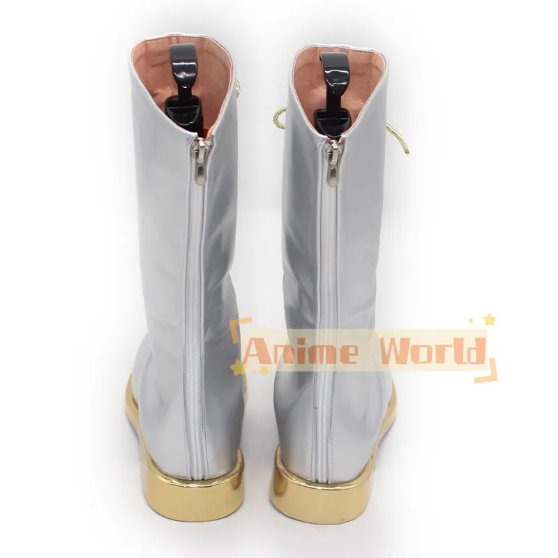 Game KPop Demon Hunters HUNTR/X Zoey Silver Cosplay Shoes Halloween Carnival Party Comic-con Role Playing Shoes Adult Children