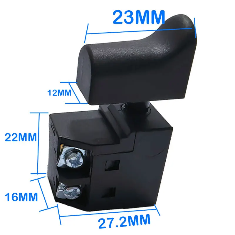 1pc 250V 6A Speed Regulating Switch Trigger Button Switch Electric Tool Accessories for Electric Drill Electric Planer Saw Power