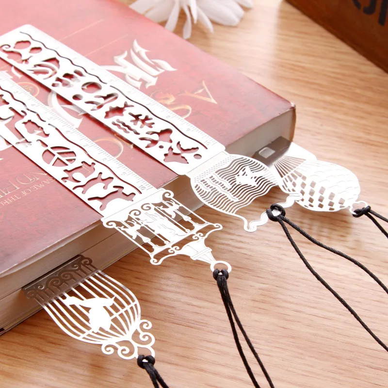 Creative Bookmark Pendant Metal Book Mark Stationery School Office Supply  Book Accessories