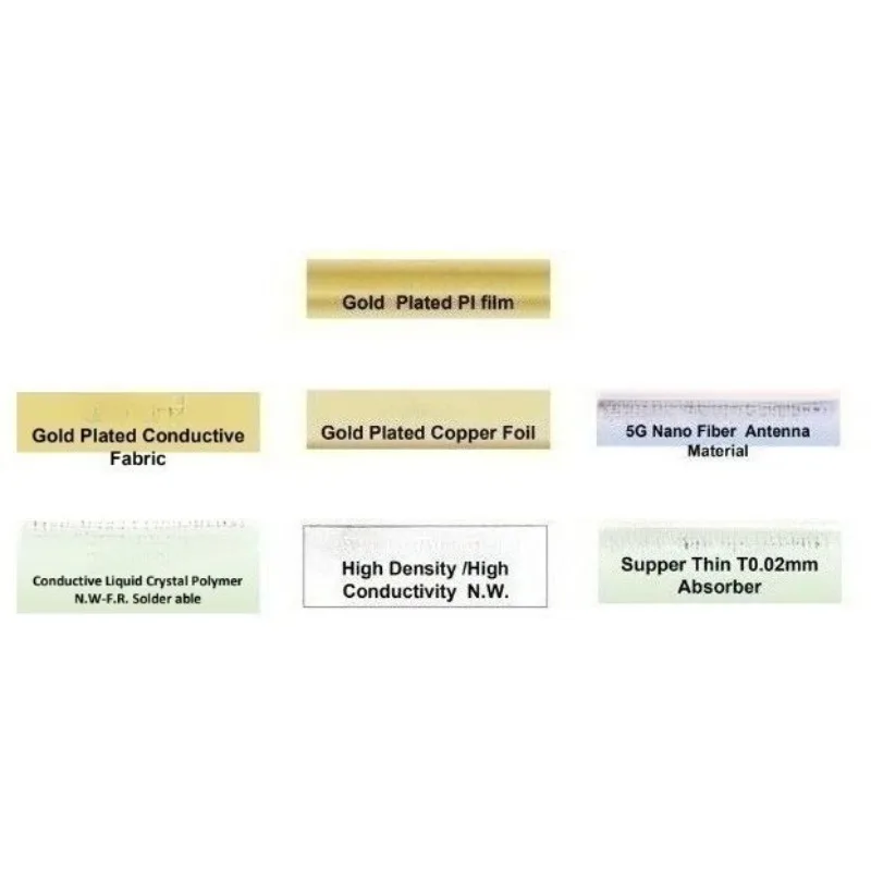 Amber Copper Plated PI Film Accessory EMI Shielding Substrate Sheet Resistance 0.05Ω Lab Electronic Research Parts