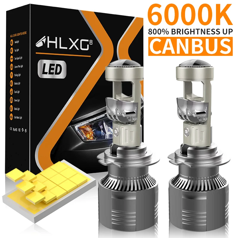 

H7 LED Projector Len Canbus No Error H4 H8 H9 H11 9005 HB3 9006 HB4 Turbo 30 PCS 9585 CSP Fog Lights Car Headlight Mini HeadLamp