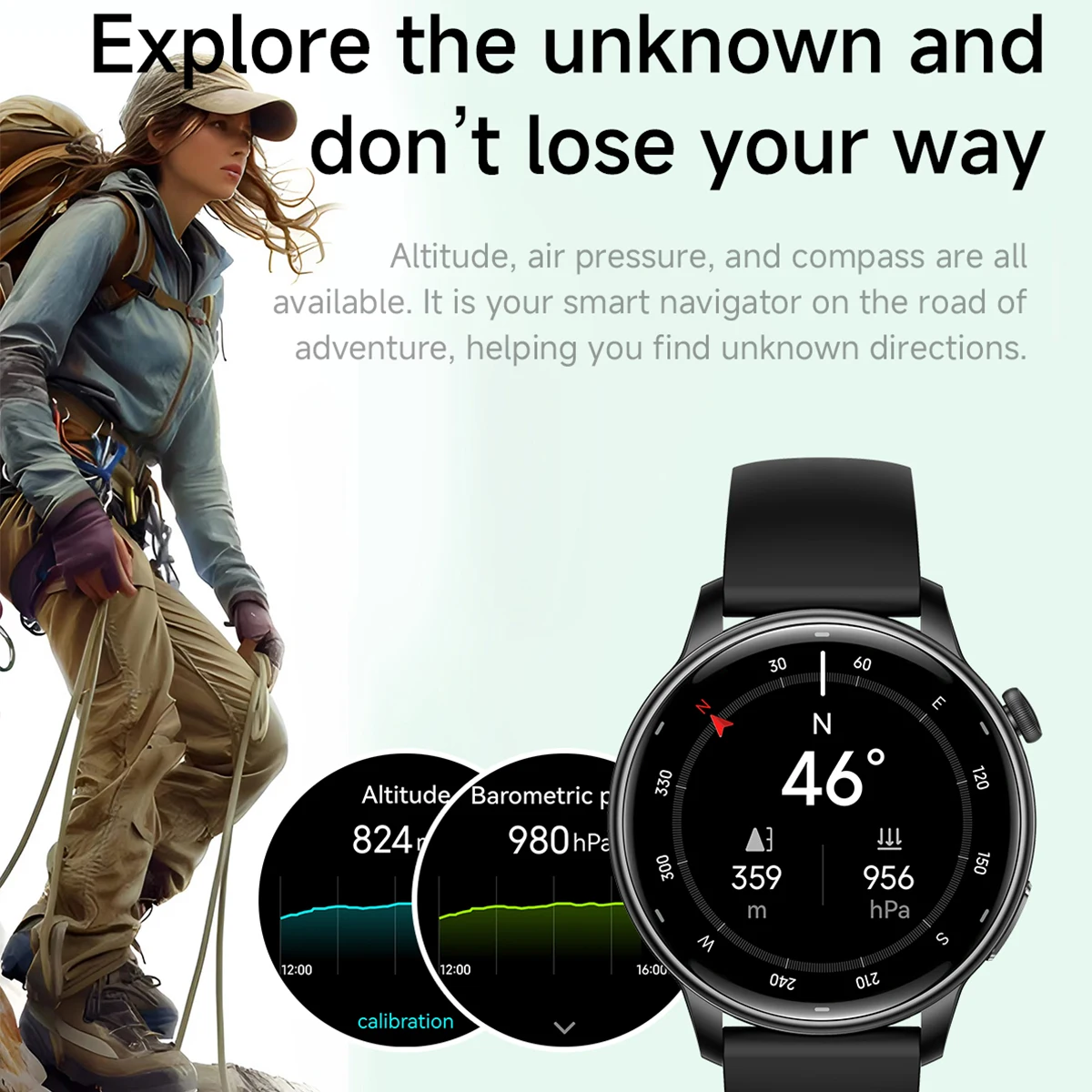 2025 جديد GPS Smartwatch النساء AMOLED HD شاشة دائما على عرض بلوتوث دعوة 30 متر مقاوم للماء ساعة رجالية لنظام أندرويد ios