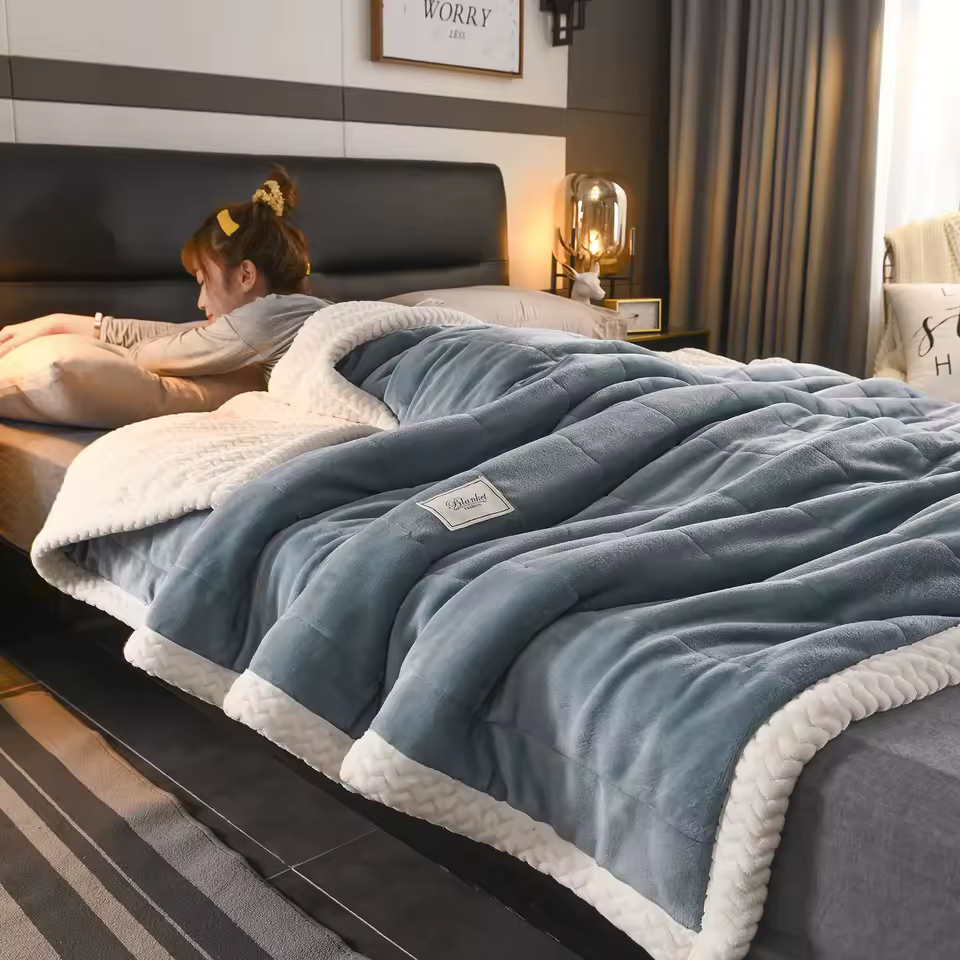 유판 양털 이불