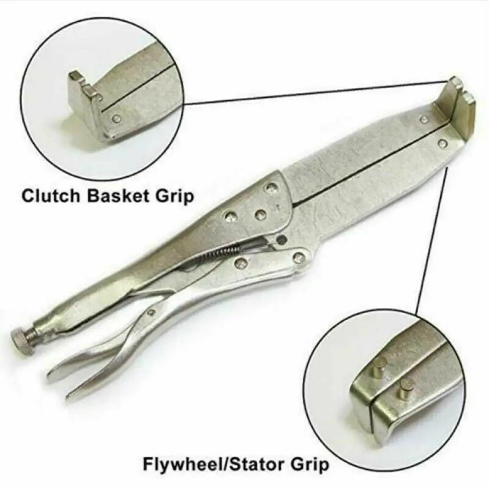 Motorcycle Clutch Holding Tool Stainless  Motorcycle Motorbike Clutch Hub Basket Flywheel Holder Wrench Repair Removal Universal