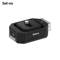 Selens Arca-Compatible Camera Quick Release Plate, Aluminum Alloy w/ Lock Knob & 3/8\