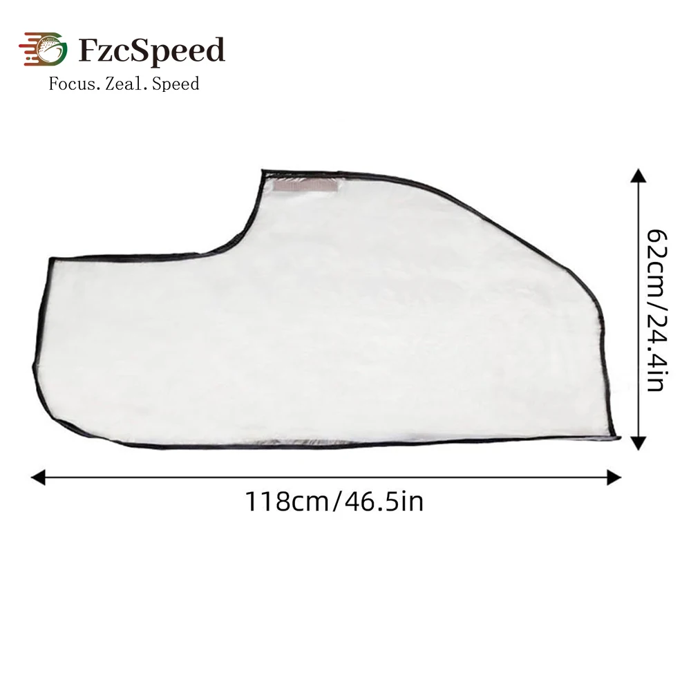 FzcSpeed Transparente Golfbag-Regenhülle Wasserdichtes PVC für 14-Schläger-Standbags & Push-Carts Leicht Faltbar Staubdicht – Detail 2
