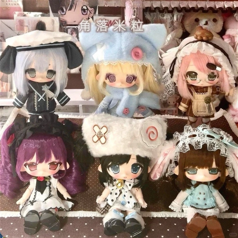 Uki Doki Mini Mili Series 1/12 Bjd Blind Box Cute Anime Caixa Caja Doll Mystery Desktop Model Ornament Gothic Action Figure Gift