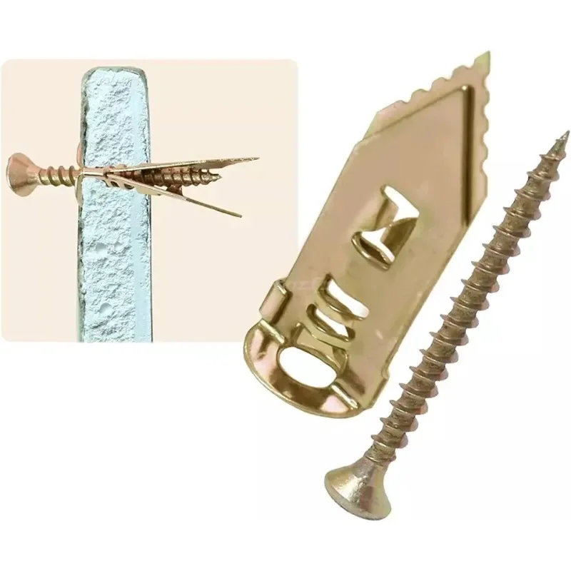 

100pcs/box M12*30 Drywall Anchor Expansion Dowels Fasteners Tools Self-Drilling Anchors with Screws Set