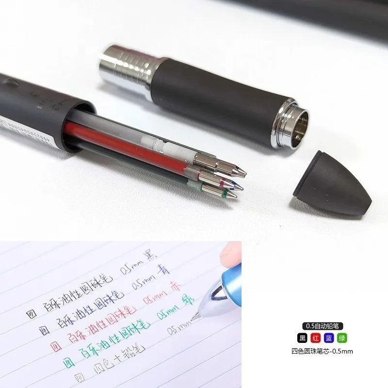 Pilot Dr. Grip 4+1 Wielofunkcyjny Długopis Kulowy 0.5mm Czterokolorowy Długopis Kulowy + 0.5 Ołówek Automatyczny Japońskie Artykuły Papiernicze — zdjęcie produktu 3