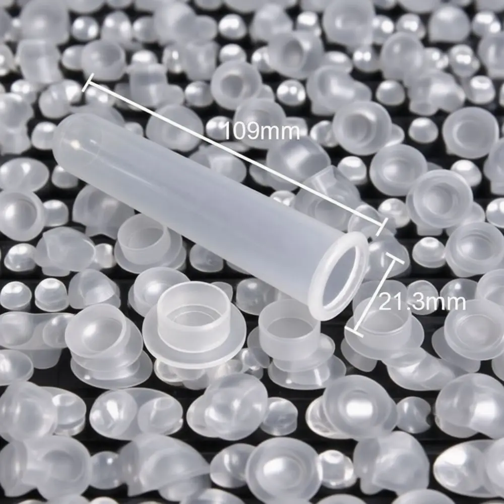 Laboratory Centrifuge Tubes Plastic Graduated Disposable Sample Vial Clear Conical Flat Bottom Science Experiment Testing Supply