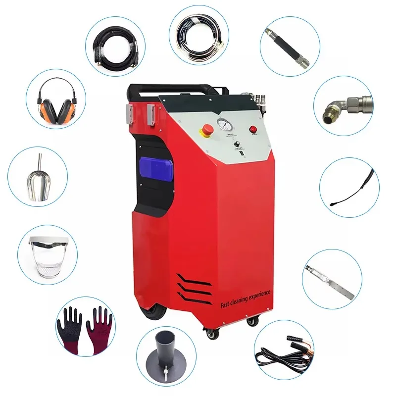 Industrial Dry Ice Blaster 220V Multi-Scene For Foundries Molds & Sensitive Equipment