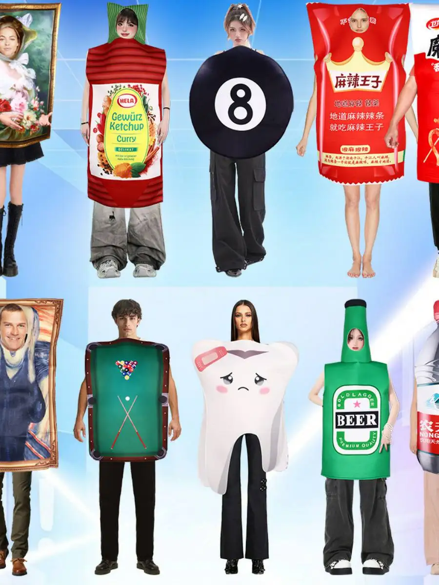 بدلة أداء لوهين منى أ كوسبلاي طلاء جدران زي أداء نشاط بذلة إسفنجية كوزيت بدون علامة تجارية